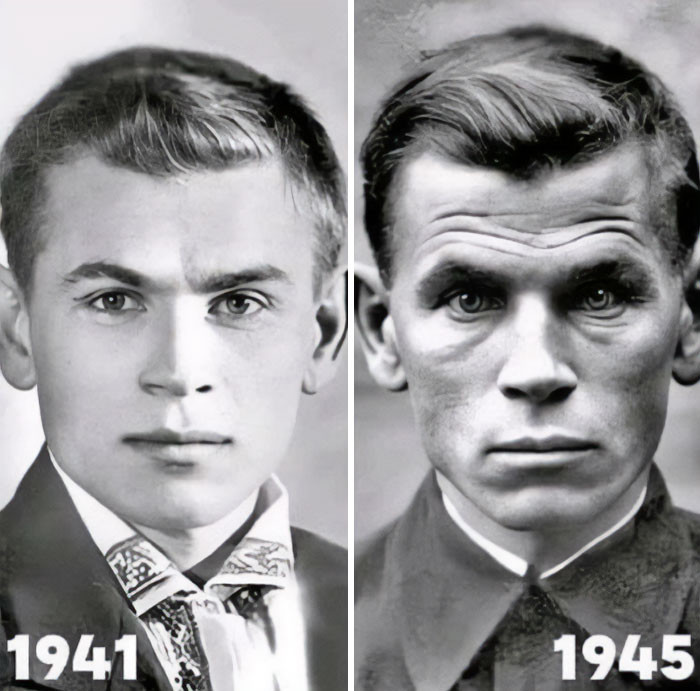 47. A Soldier's Face Before And After War