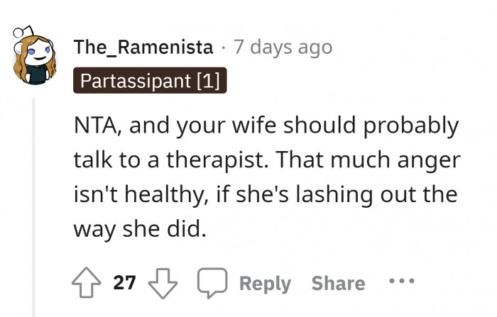 15. She must prioritize her mental health and seek help for herself and her family.