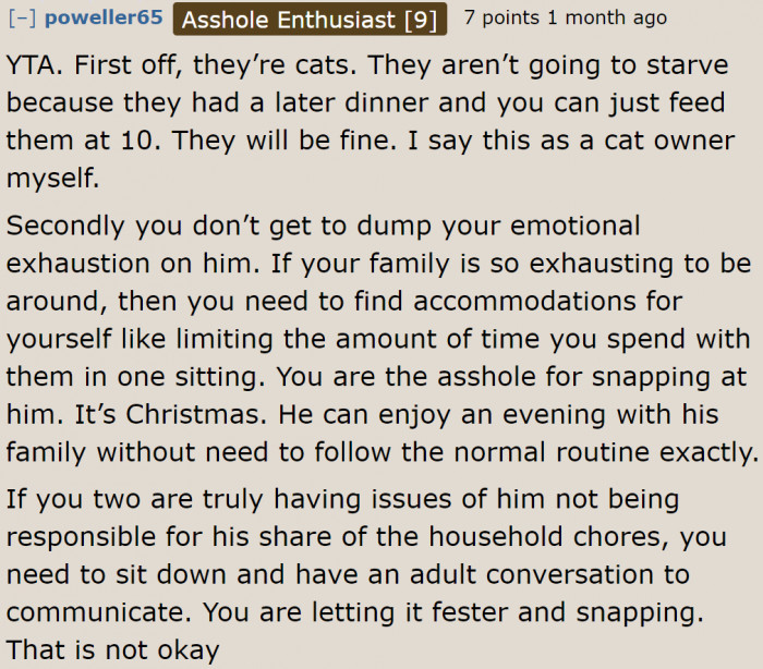 It wasn't right to take it out on him.