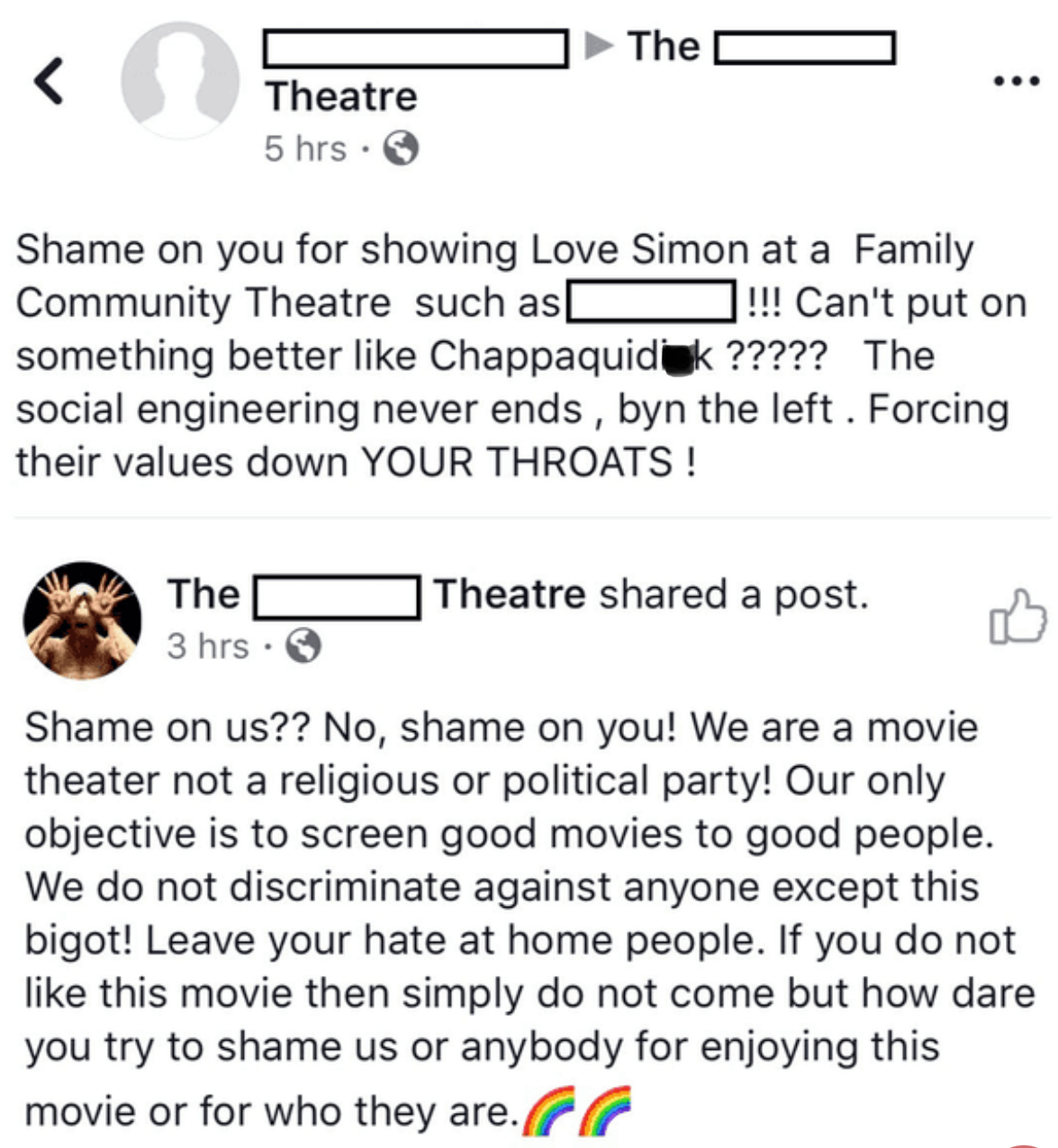 13. No, shame on you for the hate, faceless critic.