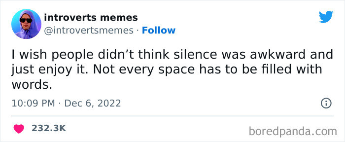 Silence shouldn't be awkward.