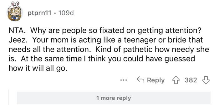 The MIL is acting like a teenager who's not getting enough attention.