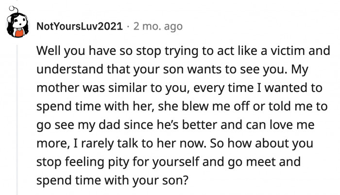 OP has a lot of work to do during her therapy sessions