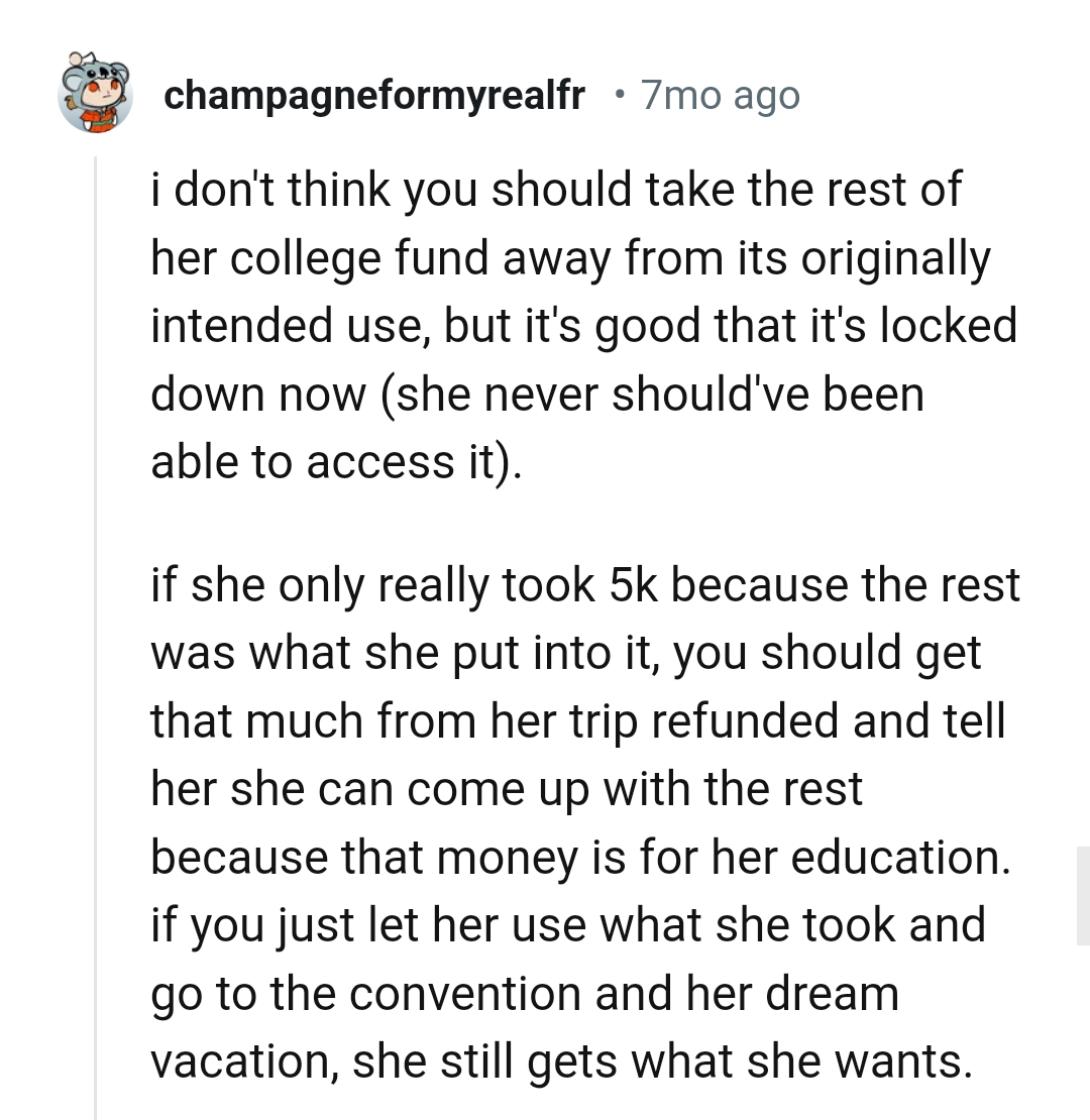 The OP should get that much