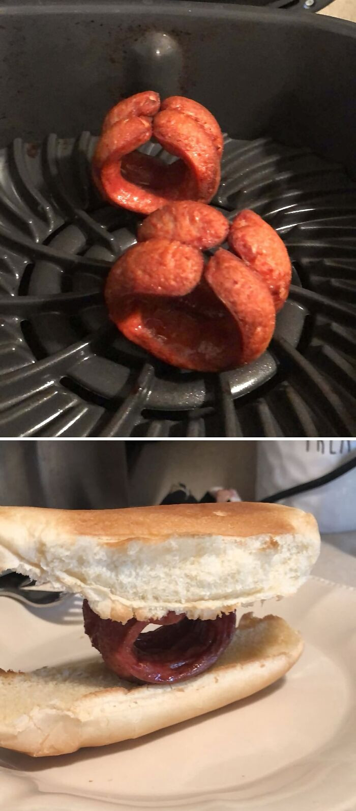"When Somebody Attempts To Cook A Fkn Hot Dog In The Air Fryer"