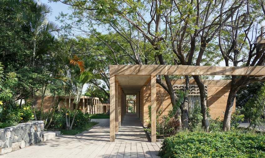 Architect Rozana Montiel prioritized keeping as many of the original trees on the site as possible