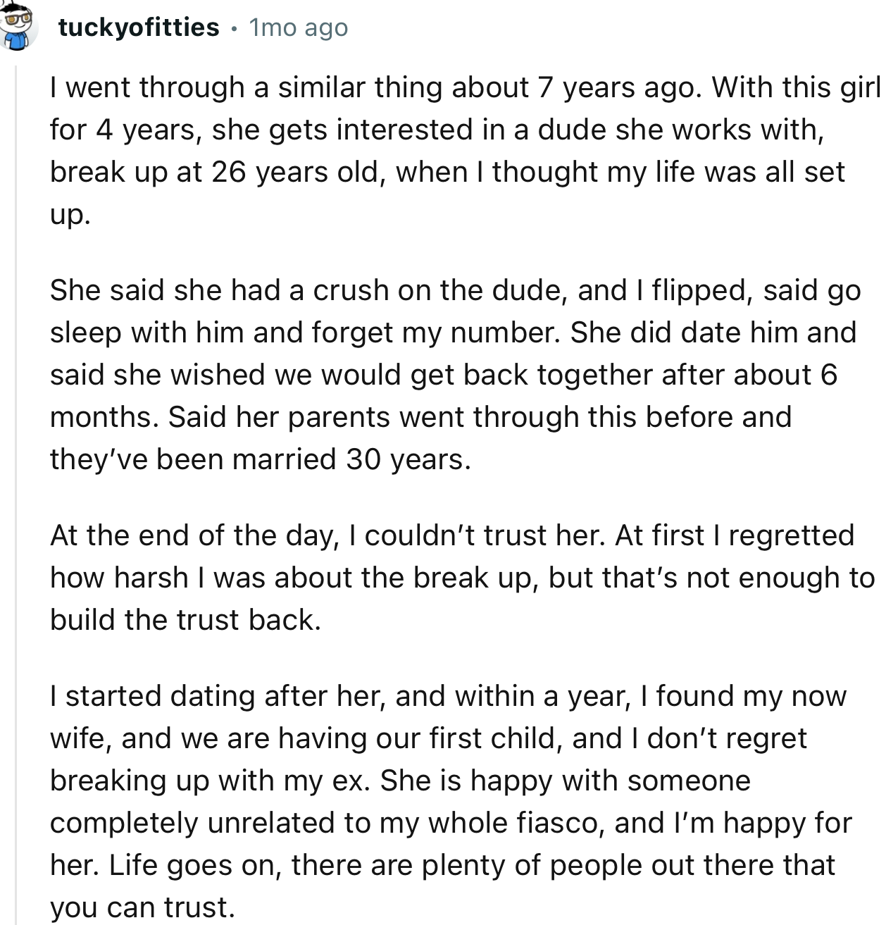 “Life Goes On; There Are Plenty of People Out There That You Can Trust.”