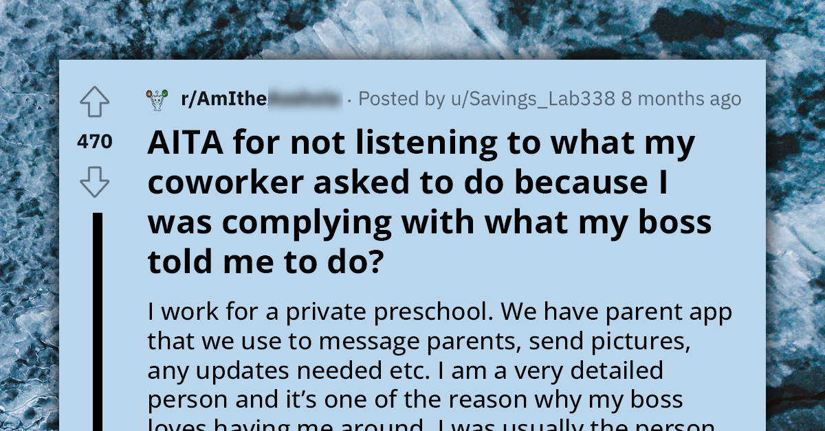 Woman Gets Conflicting Job Instructions and Decides to Listen to Manager; He Gets Angry After