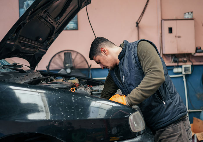 28. Learning to fix my own car.