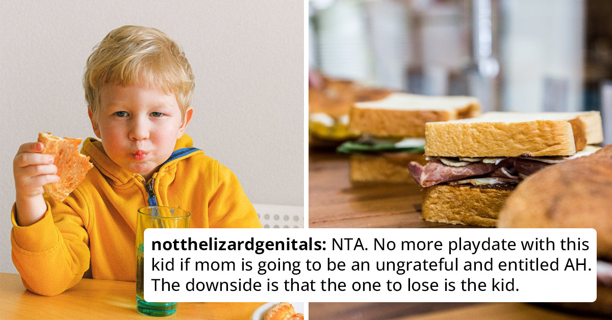 A Mom Gets Called Stingy And Lazy For Feeding Her Son’s Friend Sandwiches During A Playdate