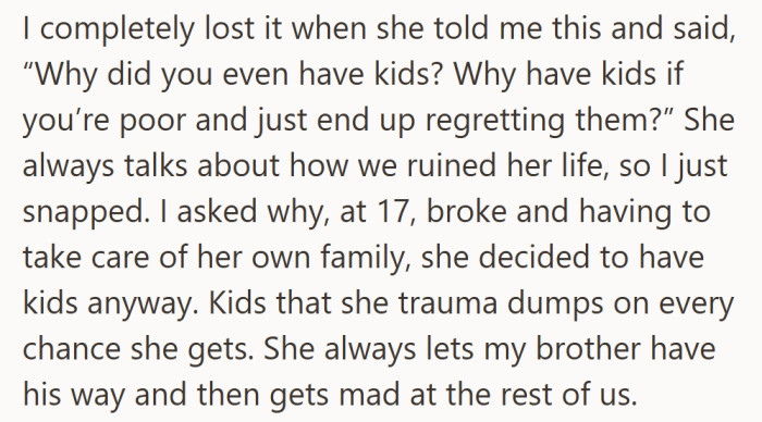 Years of bottled frustration finally spilled out in one brutal, unfiltered question.
