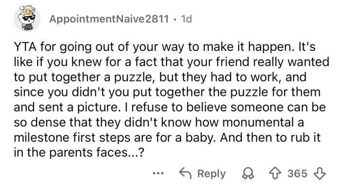 You rubbed it in their faces.