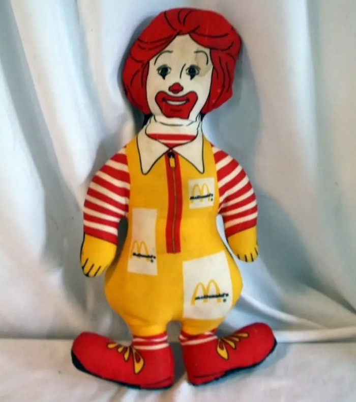 39. Ronald McDonald rag dolls