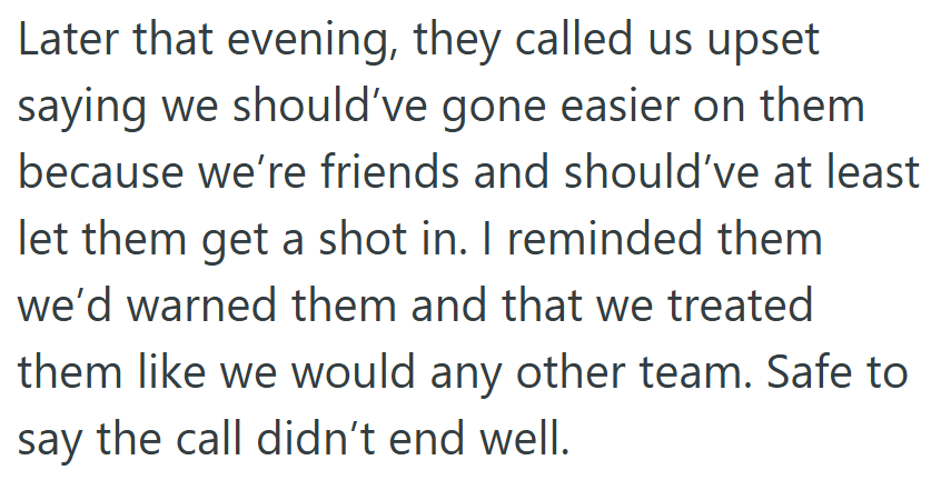 What started as friendly competition turned into a heated argument about loyalty and pride.