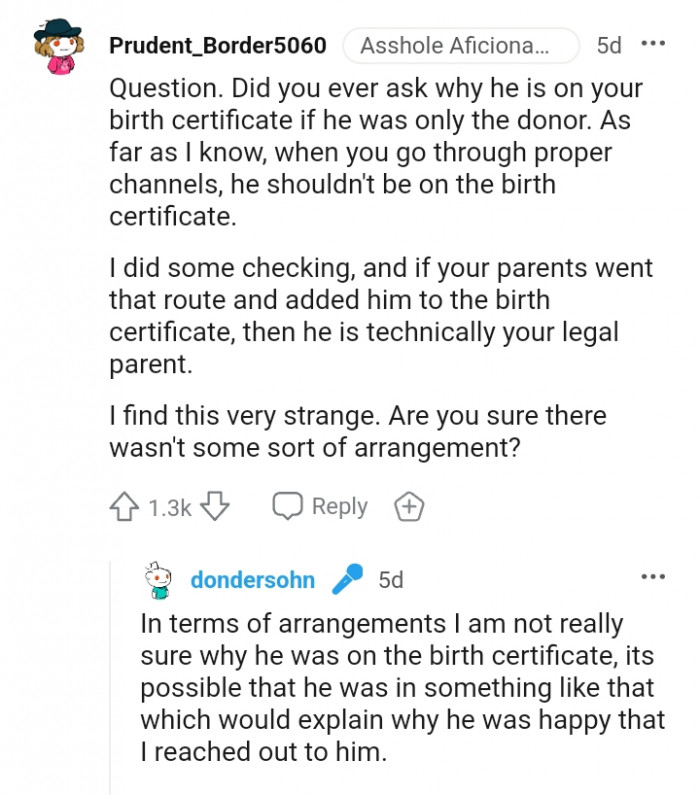 He should not be on the birth certificate