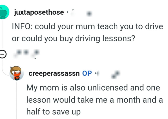 OP's mim is unlicensed