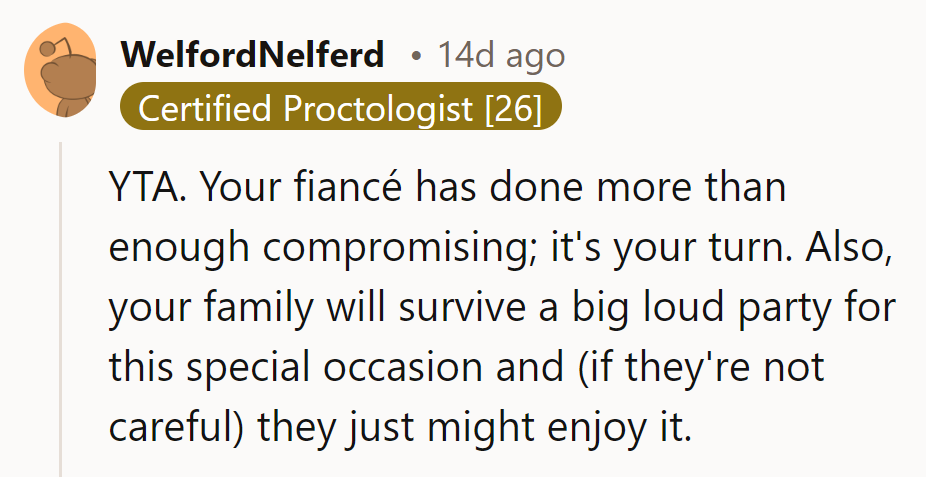 Who knows, his family might just out-dance the DJ!