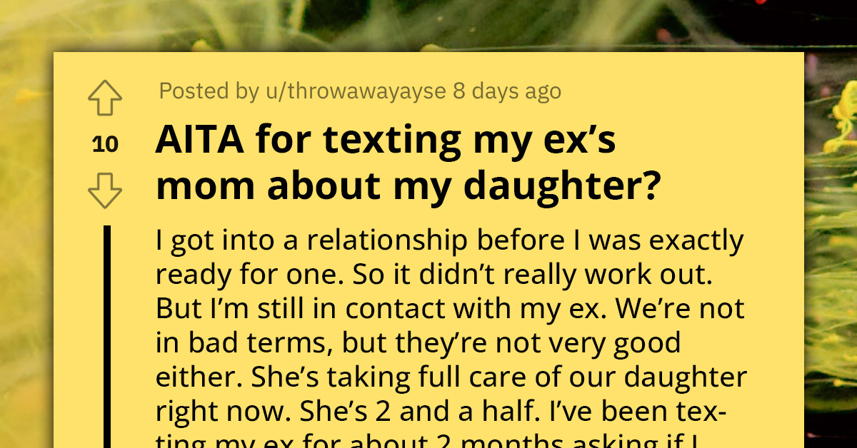 Father's Appeal To His Ex's Mother Sparks Controversy, As Ex Doesn't Believe He Should Be In Their Child's Life