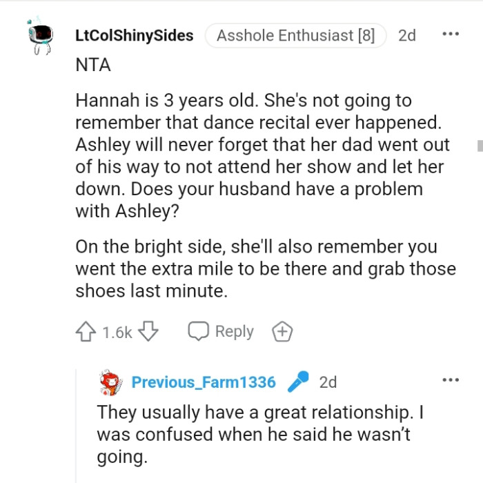 This Redditor Wants to Know if the Husband Has a Problem with Ashley
