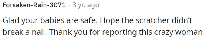 It's Good That OP's Pets Are Safe