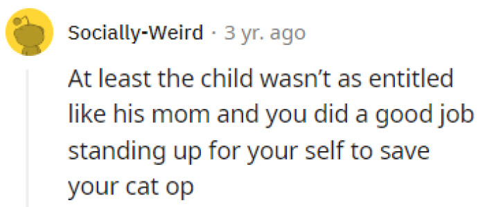 The child didn't inherit the entitledness