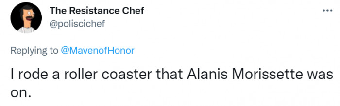 This person got to see Alanis Morissette in a situation many people would never even get a chance to experience