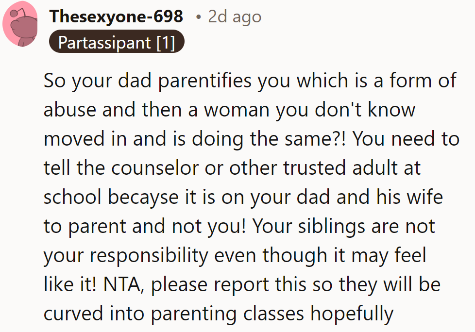 Dad's got a new partner in parenting, but it's not his gig.