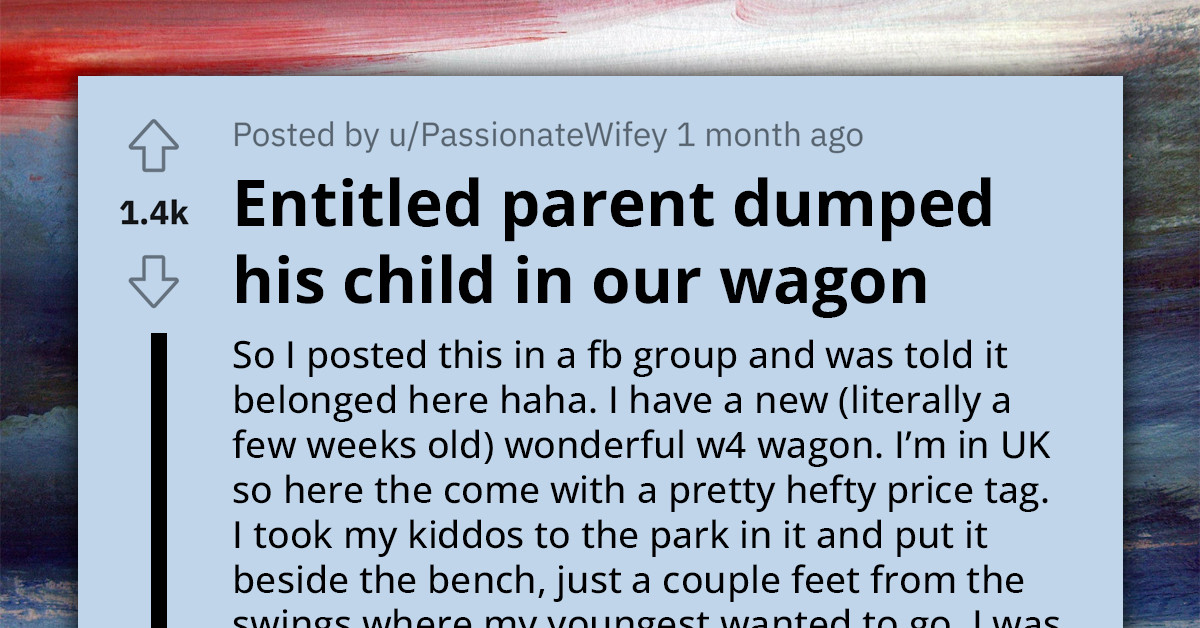 Father Takes Offense When Redditor Calls Him Out For Placing Mud-Covered Son In Wagon Meant As Assistive Equipment For Their Child
