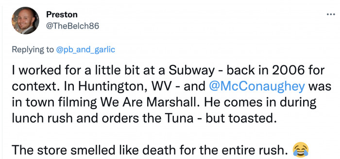 Tuna is a smell that can turn from stinky to downright unbearable