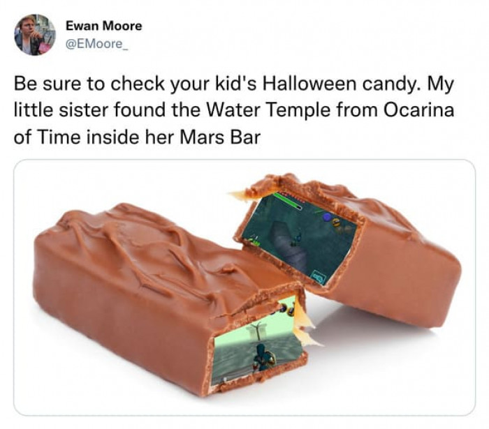 5. Who would have thought? Good thing they didn't take a bite first.