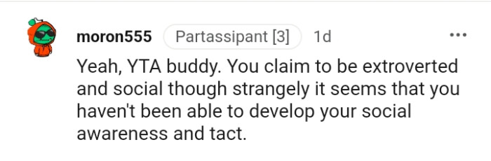 Let's head into the comments section and find out what other Redditors have to say regarding this story