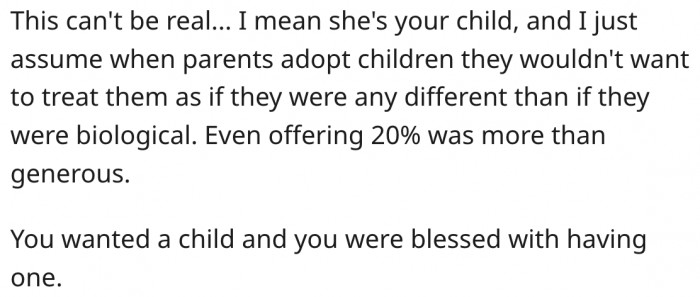 11. He wanted a child, and now he has one.