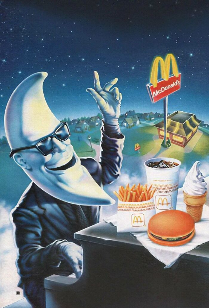 "McDonald's Moon Man Mac Tonight Poster Artwork"