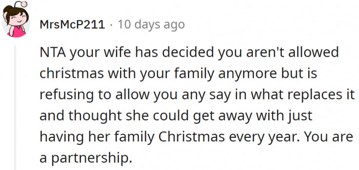 Or, they should be in a partnership