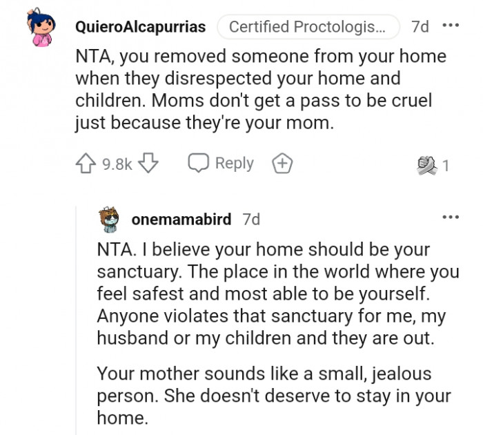 5. Moms don't get a pass to be cruel