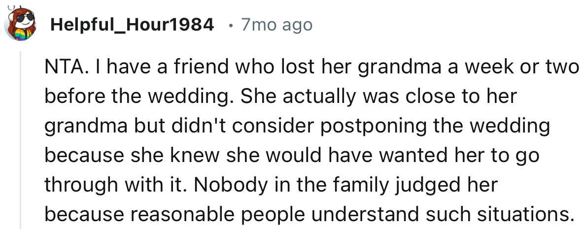 This Redditor has a similar story to tell that OP’s family members can learn from