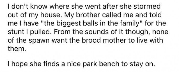 The OP's brother was stunned by what she pulled off.