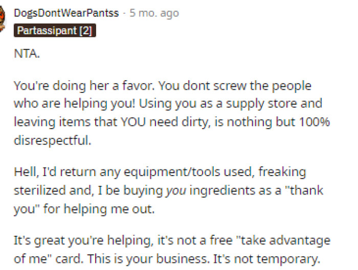 Everyone is on OP's side, and we can definitely see why, as OP has been helping her sister out relentlessly.