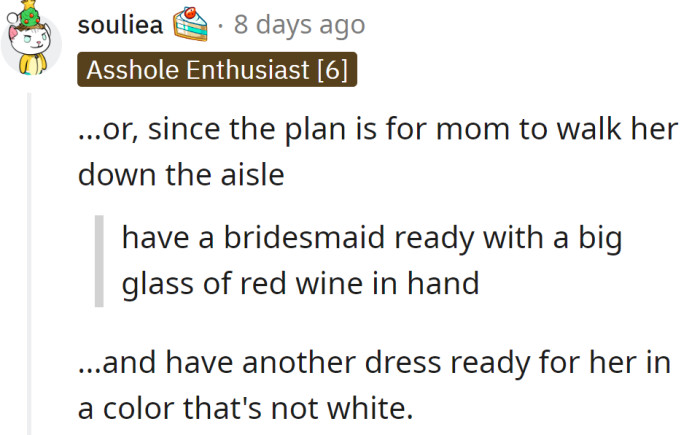 An acceptable solution: