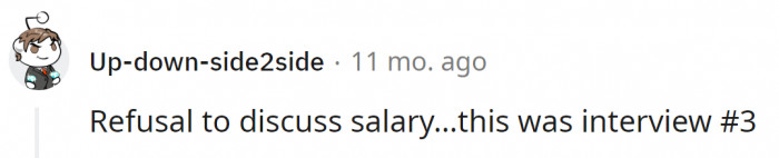 29. In the third interview, they were still hiding the salary amount