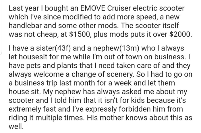 OP got themselves an EMOVE Cruise electric scooter
