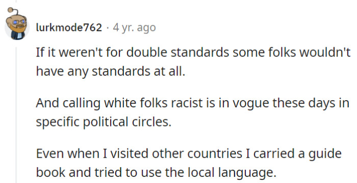 Double standards abound, and ethnic-based criticism is counterproductive.