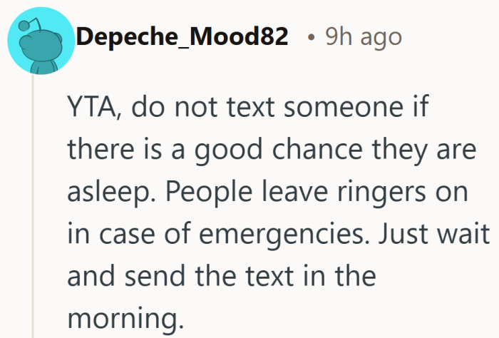 Not every notification is harmless when someone is asleep and expecting something urgent.
