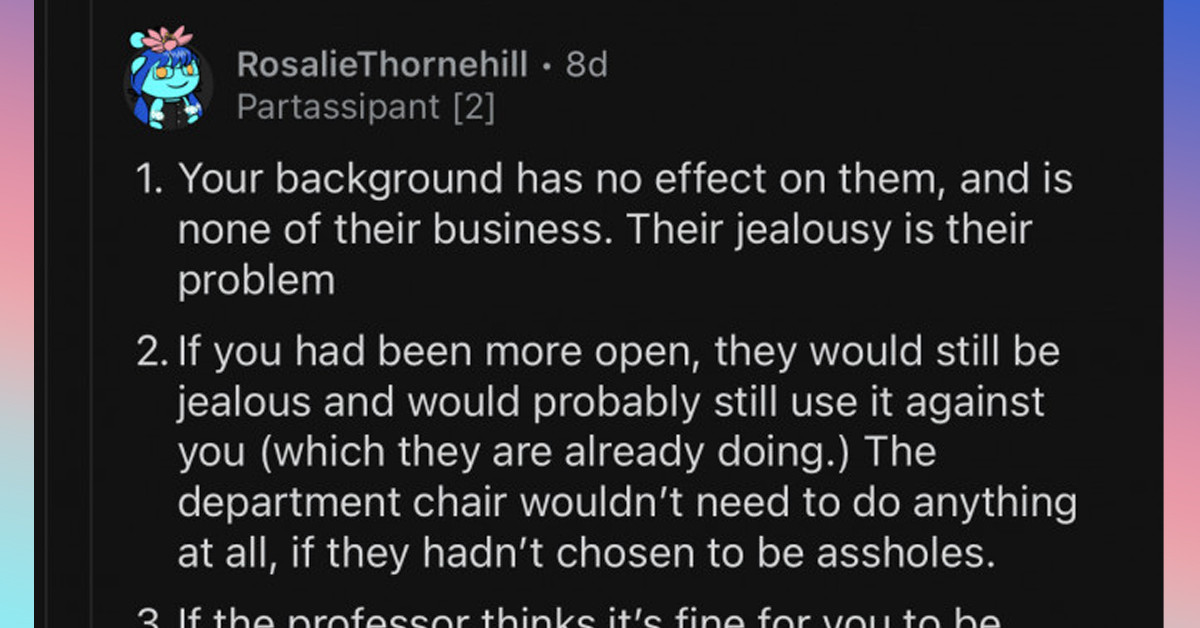 Classmates Go Ballistic On Redditor After She Tells Them About Her Prior Education In Art