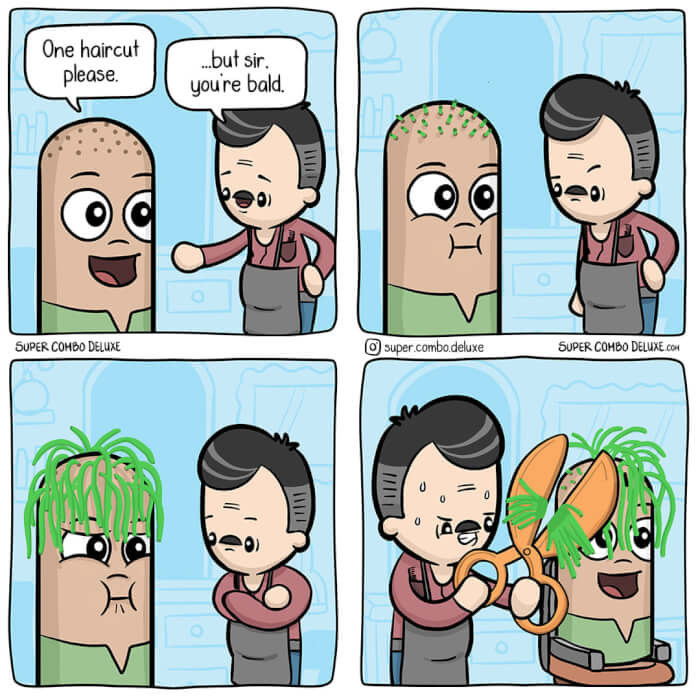 21. Just one haircut