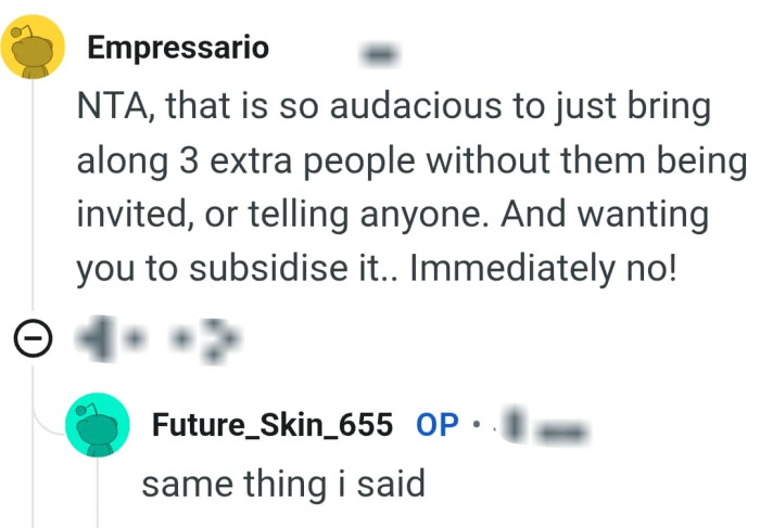 We've gathered some of the most upvoted comments from other Redditors for you to read through below