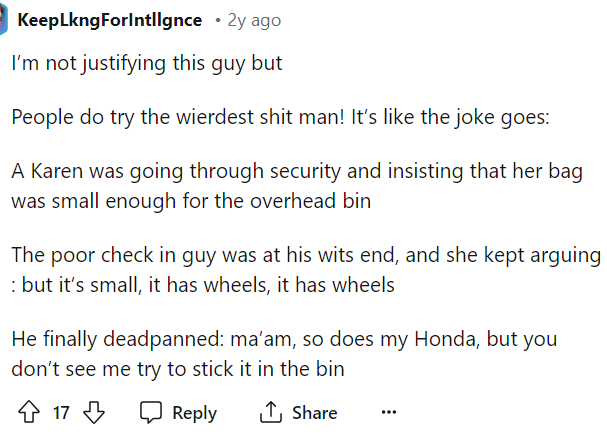 Well, I guess that's a different perspective that we need to consider.