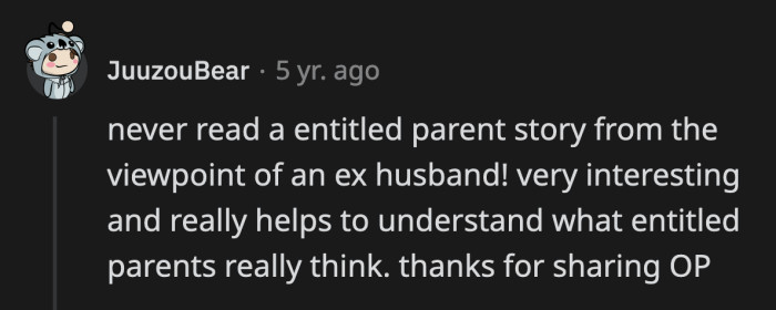 We typically read about people bulldozed by entitled individuals but rarely hear from the spouse of one.