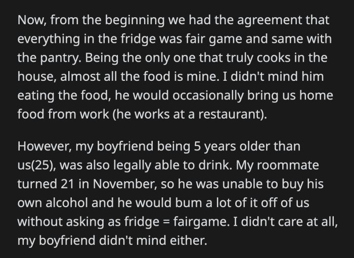 He told her that wasn't his point. He continued, 