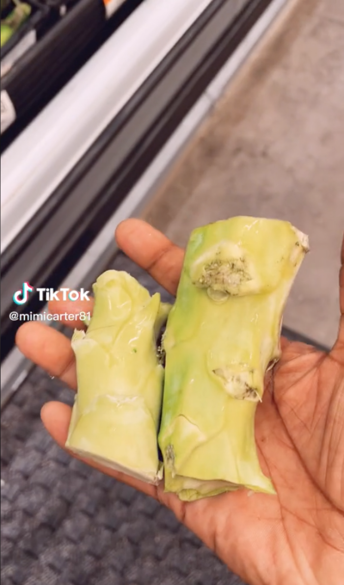 This whole Broccoli Gate situation started when a TikToker showed herself removing parts of her produce.